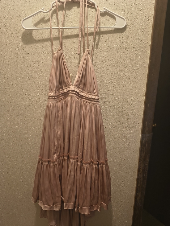 Reset By Jane Dresses & Skirts - Women's Blush Pink Midi Dress - Halter Tie Neck